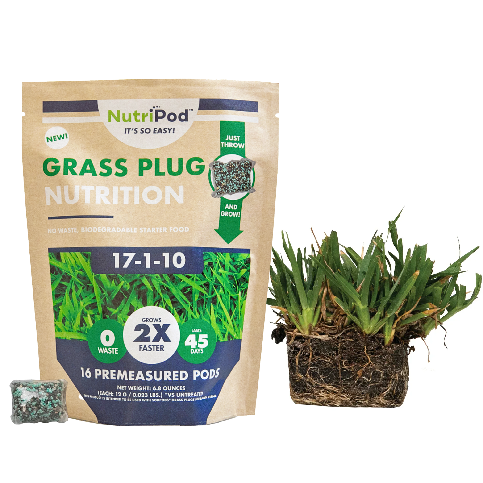 Palmetto Grass Plug & NutriPod<sup>®</sup> Fertilizer Bundle