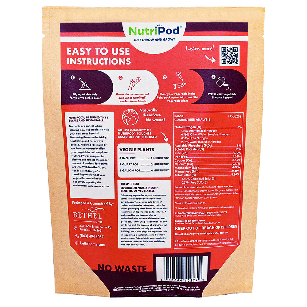 NutriPod® Veggie Nutrition packaging