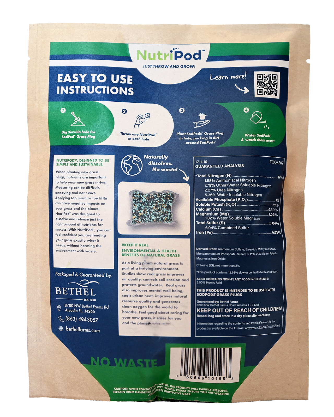 NutriPod® grass nutrition packaging