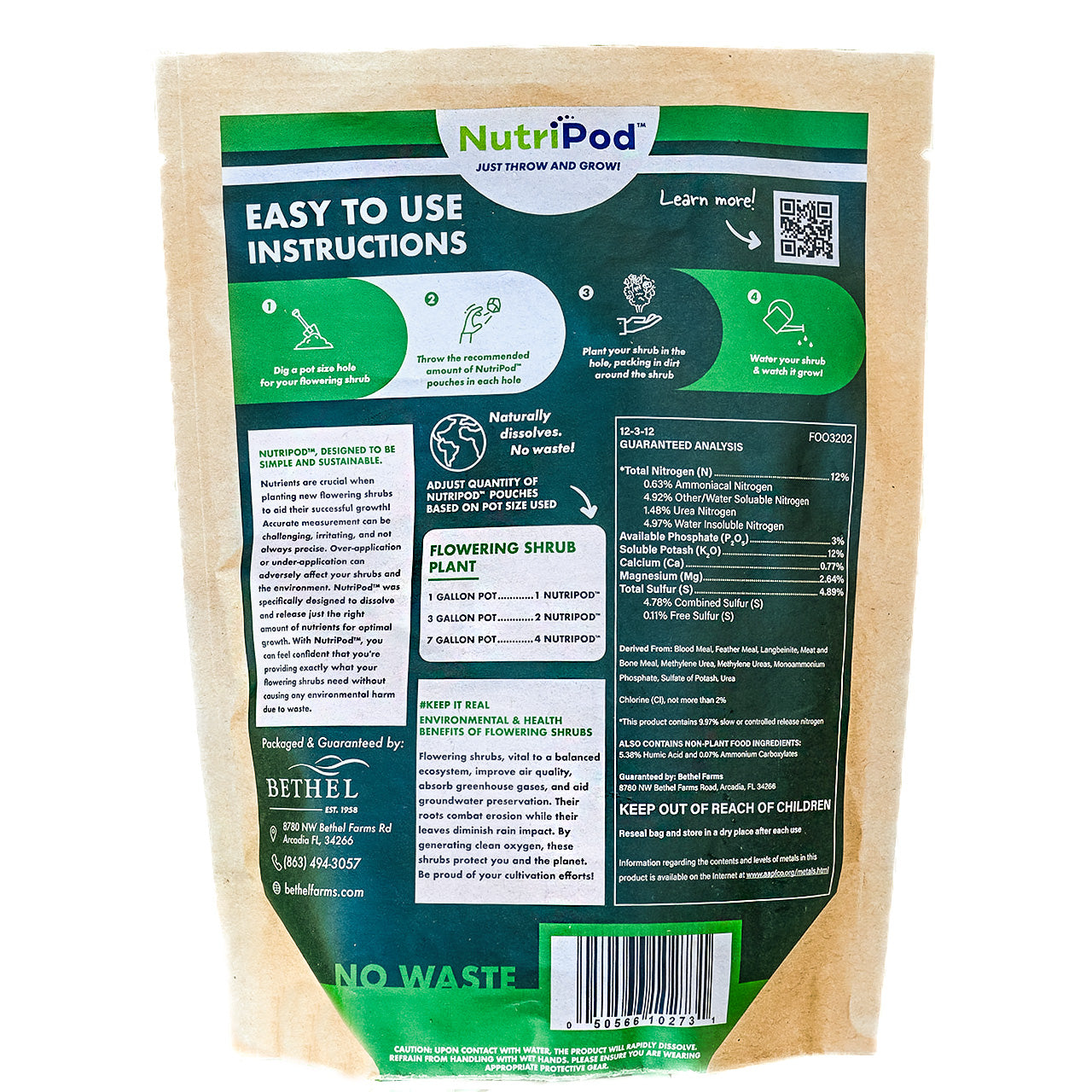 NutriPod<sup>®</sup> Shrub Fertilizer