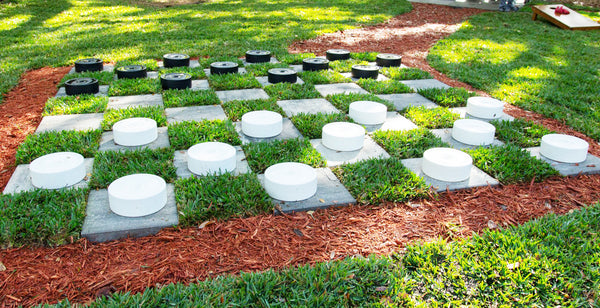 Checkerboard DIY landscaping ideas