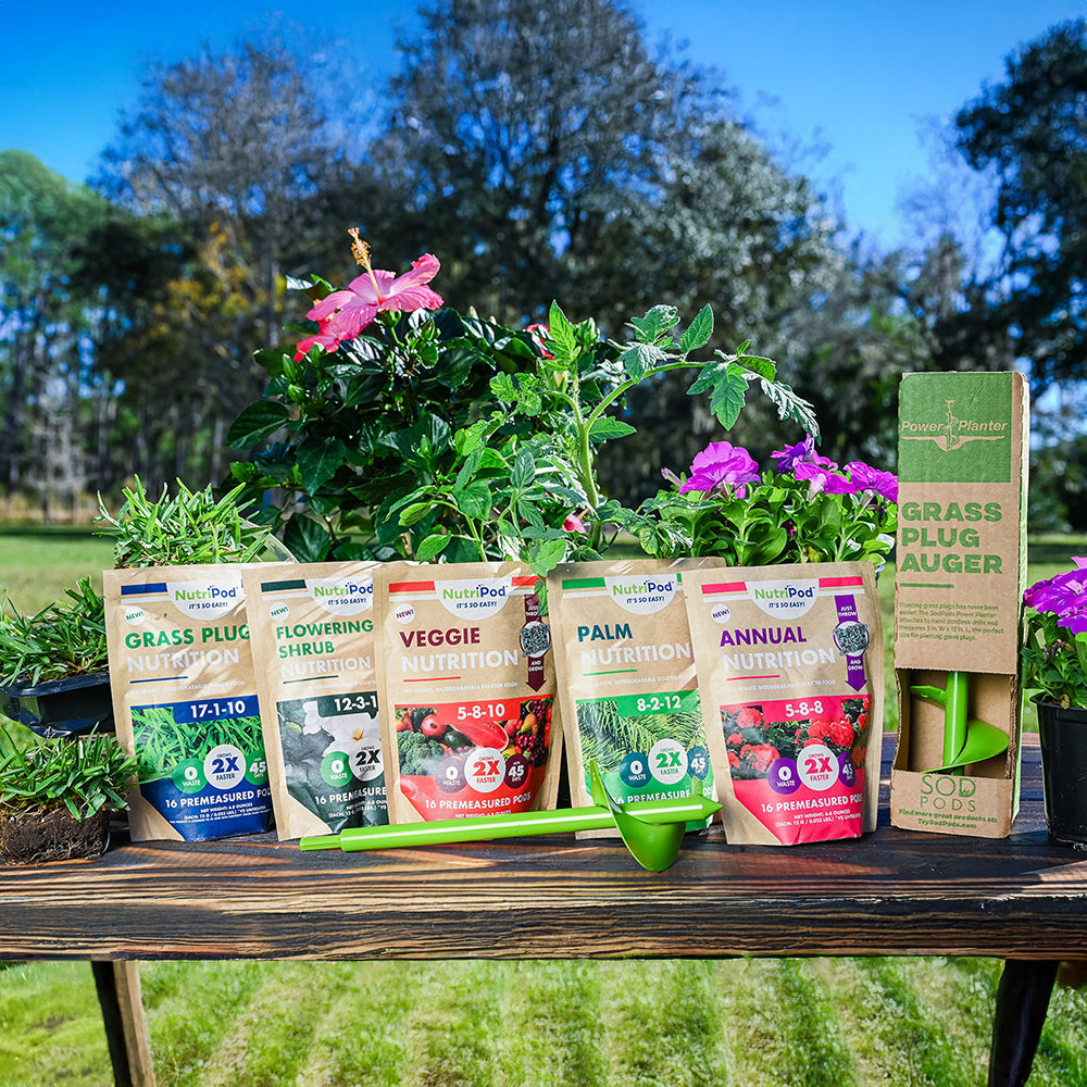 plant and shrub fertilizer NutriPod for Shrubs/SPPlanter Bundle
